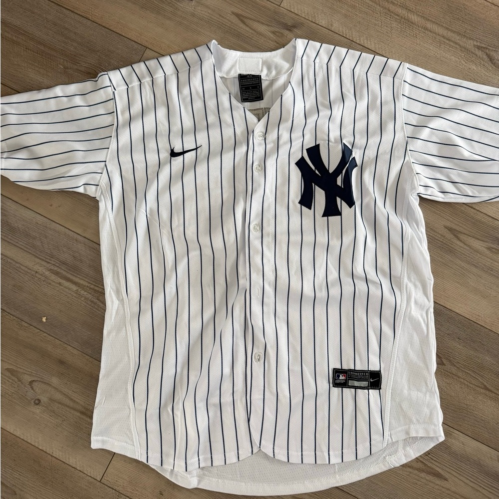 Nilke New York Yankees Mariano Rivera Nike White Throwback Cooperstown